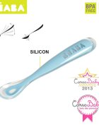 BEABA Lingurita silicon Bleu