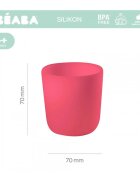 BEABA Pahar silicon roz