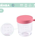 BEABA Recipient ermetic sticla 250ml roz