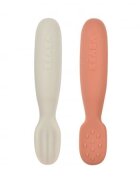 BEABA Set 2 linguri silicon terracotta velvet grey