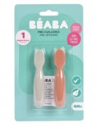 BEABA Set 2 linguri silicon terracotta velvet grey