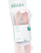BEABA Set 2 lingurite din silicon Cotton +4 luni