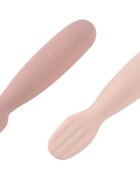 BEABA Set 2 lingurite din silicon Cotton Candy Sorbet