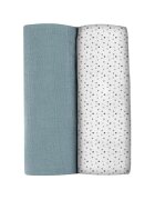 BEABA Set 2 museline bumbac 120x120 cm Baltic BluePoints