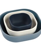 BEABA Set 3 boluri din silicon Night blue