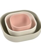 BEABA Set 3 boluri din silicon Velvet grey