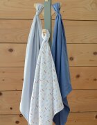 BEABA Set 3 museline bumbac organic 70x70 cm paris blue