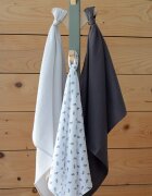 BEABA Set 3 museline bumbac organic 70x70 cm savana grey
