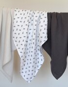 BEABA Set 3 museline bumbac organic 70x70 cm savana grey