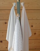 BEABA Set 3 museline bumbac organic 70x70 cm swan pink