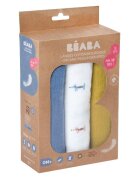 BEABA Set 3 museline bumbac organic 70x70 cm teckel beige