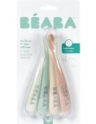BEABA Set 4 lingurite silicon Natural +4 luni