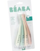 BEABA Set 4 lingurite silicon Natural +4 luni