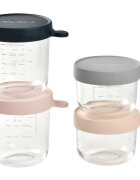 BEABA Set 4 recipiente sticla 150250 Pink