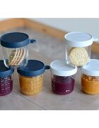 BEABA Set 6 recipiente sticla 250 ml bleumarin