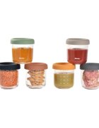 BEABA Set 6 recipiente sticla 250 ml Sunrise Colormix