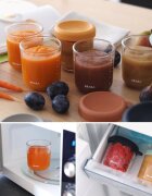BEABA Set 6 recipiente sticla 250 ml Sunrise Colormix