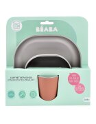 BEABA Set de masa din otel inoxidabil 4 piese Terracotta