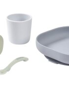 BEABA Set de masa din silicon 4 piese Pebble