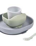 BEABA Set de masa din silicon 4 piese Pebble