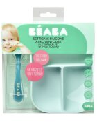 BEABA Set de masa silicon 2 piese bleu