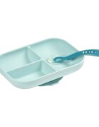 BEABA Set de masa silicon 2 piese bleu
