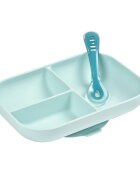BEABA Set de masa silicon 2 piese bleu