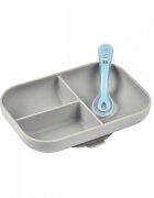 BEABA Set de masa silicon 2 piese gri