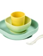BEABA Set de masa silicon 4 piese galben