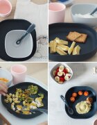 BEABA Set de masa silicon 4 piese Night Blue