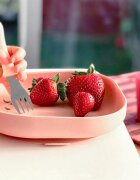 BEABA Set de masa silicon 4 piese roz