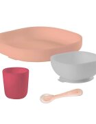 BEABA Set de masa silicon 4 piese roz