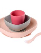 BEABA Set de masa silicon 4 piese roz