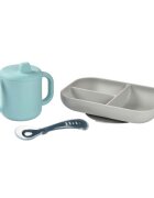 BEABA Set de masa silicon cu cana Blue