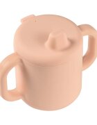 BEABA Set de masa silicon cu cana Old Pink