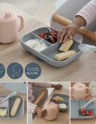 BEABA Set de masa silicon cu cana Old Pink