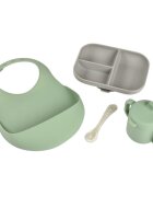 BEABA Set de masa silicon Essentials greysage green