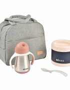 BEABA Set izoterm on the go 4 piese Pink