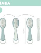 BEABA Set perie si pieptene Green Blue