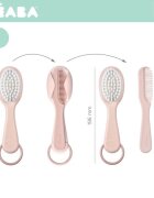 BEABA Set perie si pieptene Old Pink