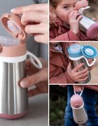 BEABA Sticla inox 350 ml Old Pink