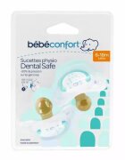 BEBE CONFORT Set 2 suzete din latex Dental Safe 6-18 luni