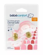 BEBE CONFORT Set 2 suzete din latex Dental Safe 6-18 luni