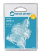 BEBE CONFORT Set 2 tetine silicon Emotion S0 0-6 luni