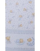 Bebe Royal Cearceaf din bumbac pentru saltea 120x60 cm Bear Dreams Alb Beberoyal