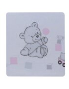 Bebe Royal Cearceaf din bumbac pentru saltea 120x60 cm BearsToys Roz Beberoyal