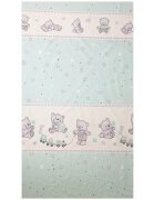 Bebe Royal Cearceaf din bumbac pentru saltea 120x60 cm BearsToys Turcoaz Beberoyal