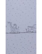 Bebe Royal Cearceaf din bumbac pentru saltea 120x60 cm Safari Friends alb Beberoyal
