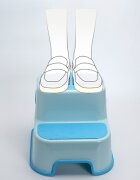 Bebe Royal Inaltator pentru copii Blue anti-derapant cu 2 trepte