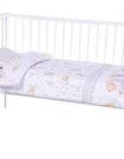 Bebe Royal Lenjerie patut cu 3 piese 120x60 cm Ursuleti 016